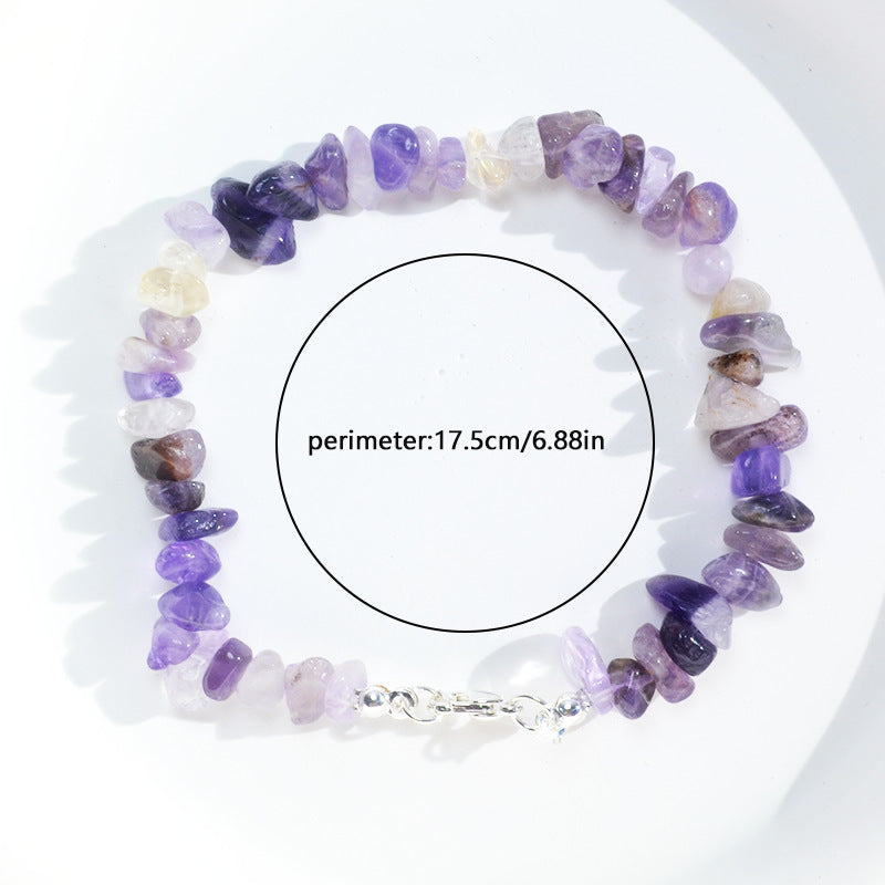 Wholesale Bohemian Colored Natural Stone Crushed Stone Bracelet ACC-BT-XA001