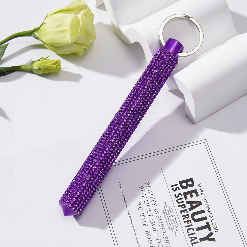 Wholesale Outdoor Metal Diamond Portable Car Key Pendant ACC-KC-XingChu004