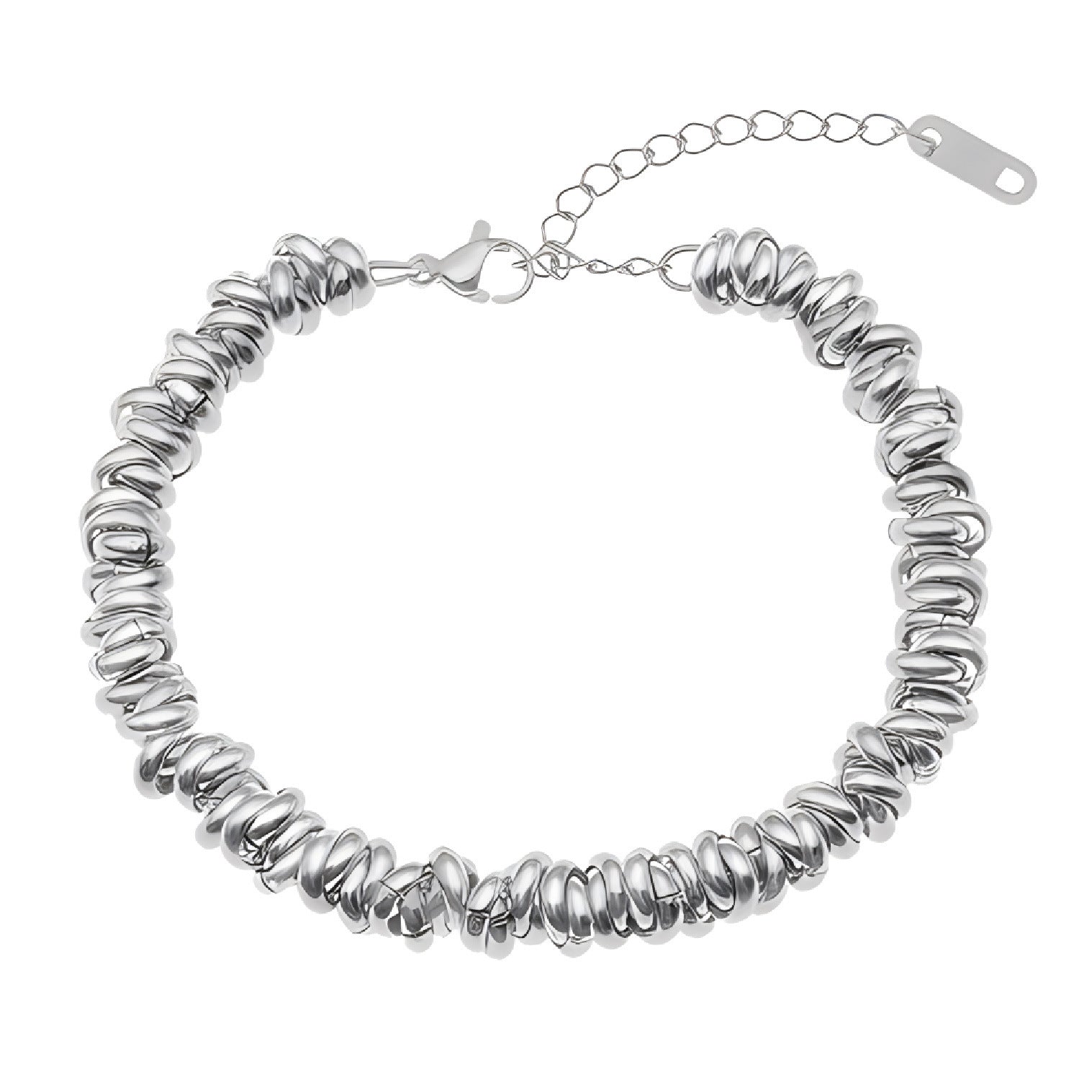 Wholesale Titanium Steel Bracelets Metal Circle Bracelet ACC-BT-Hexin002