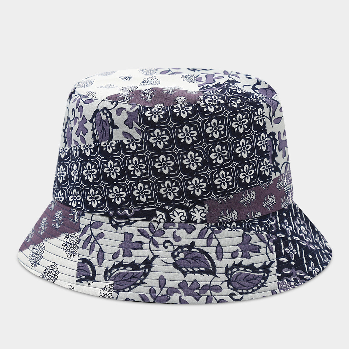 Wholesale Bohemian Small Flower Full Print Sunscreen Fisherman Hat