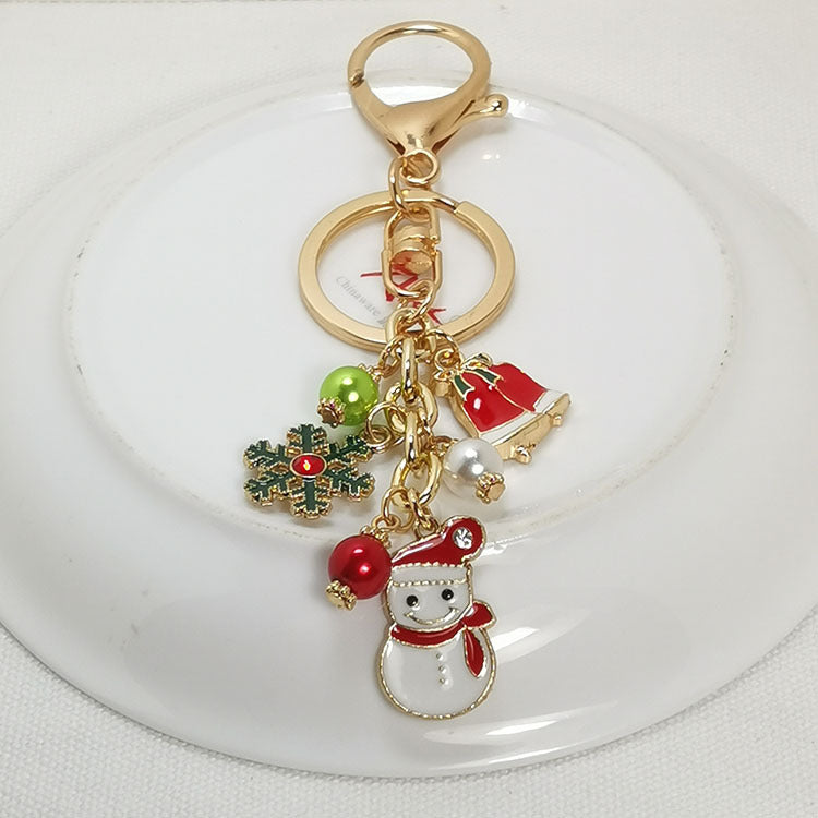 Wholesale Alloy Oil Dripping Christmas Keychains ACC-KC-Haol004