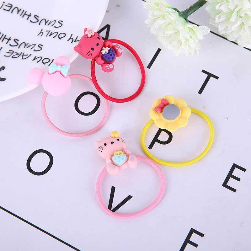 Wholesale cat cute cartoon princess hair tie