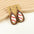 Wholesale Sports Balls Baseball Softball Bohemian Style Ethnic Style Hollow Pendant Wooden Women's Earrings