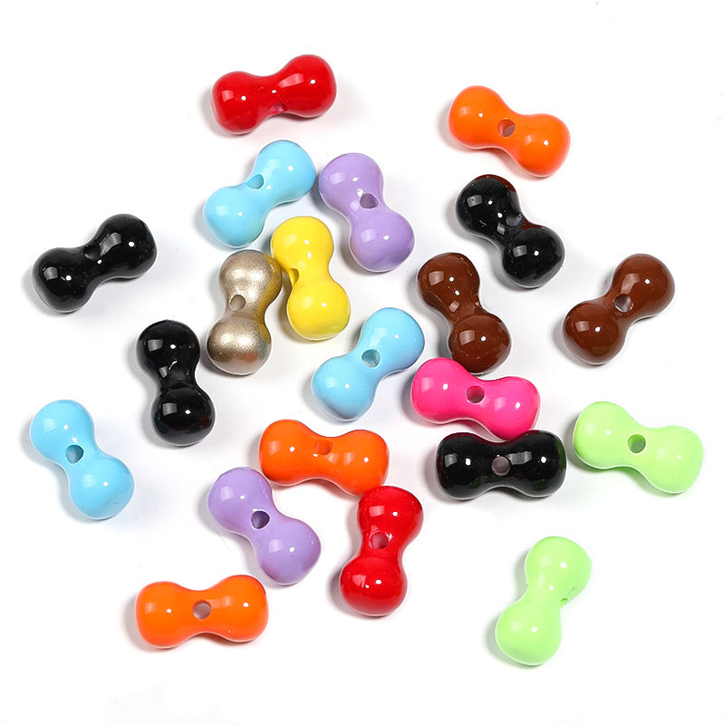 Wholesale 100pcs Acrylic Small Bone Beads Colorful Paint Cashew Beads Diy Accessories ACC-BDS-BLG075