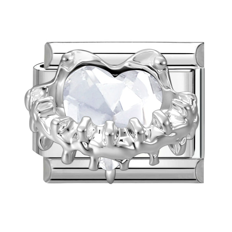 Wholesale Italian Charm Bracelet 9mm DIY Splicing Cute Creative Stainless Steel Composable Bracelet