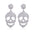 Wholesale  Diamond-Encrusted Zinc Alloy Cat Pumpkin  Web Skull Earrings