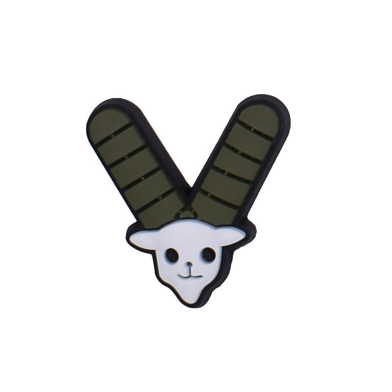 Wholesale Random 100pcs Animal Alphabet Series Shoes Accessories Shoes Charms