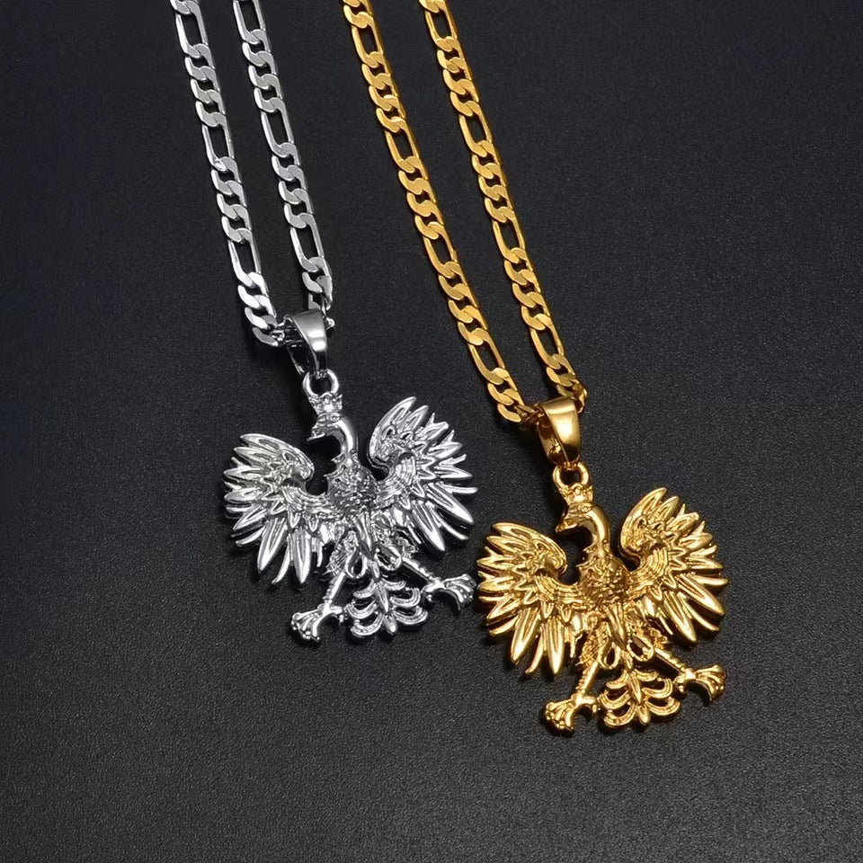 Wholesale Eagle Pendant Stainless Steel Necklaces ACC-NE-FuSu008