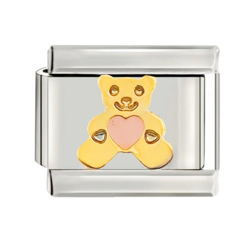Wholesale 9mm Italian Charm Starter Bracelets DIY square Single Section Creative Stainless Steel Composable Bracelet