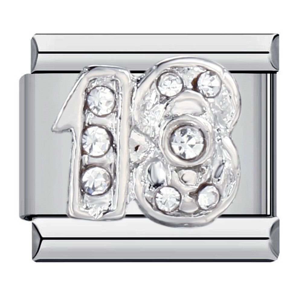 Wholesale Italian Charm Bracelet 9mm DIY Splicing Removable Micro-set Colored Diamond Stainless Steel Composable Bracelet