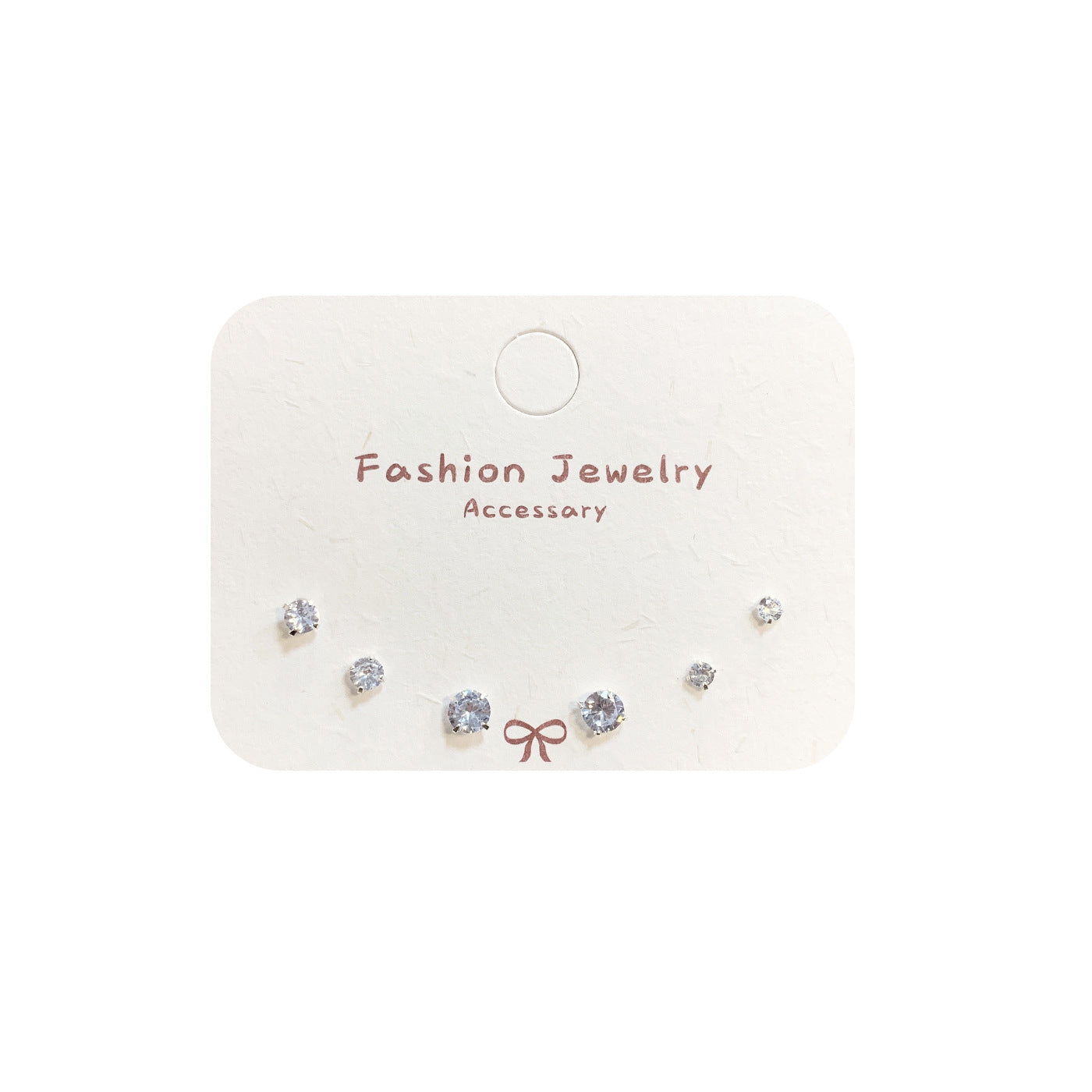 Wholesale Zircon Earrings for Ear Piercing Combination Set