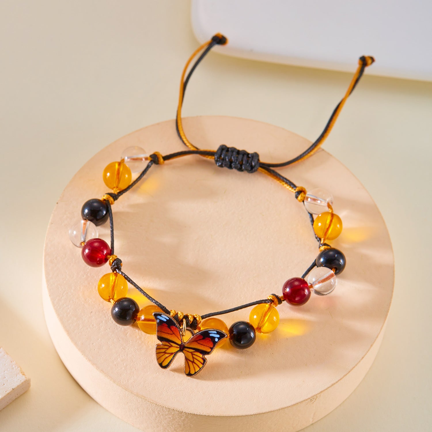 Wholesale  butterfly painting oil bracelet color crystal temperament bracelet