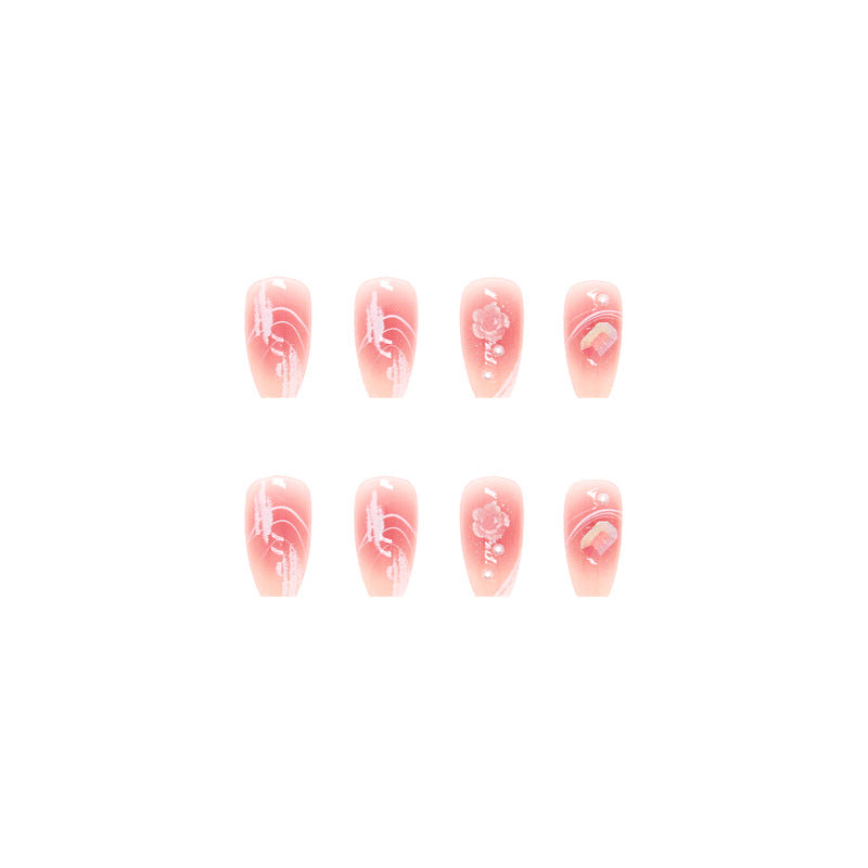 Wholesale 24 Pieces/box Ballet 3D Relief Nails Kits Nail Stickers