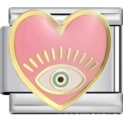 Wholesale 10pcs Italian Charm Bracelet 9mm DIY Splicing Removable Cartoon Animal Stainless Steel Composable Bracelet