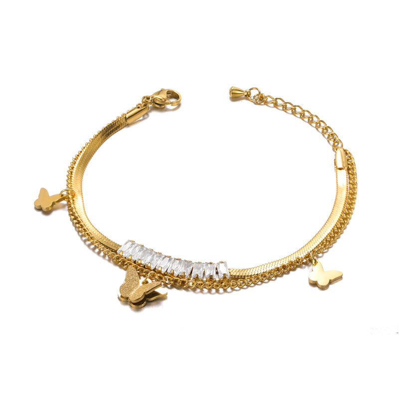 Wholesale Stainless steel bow bracelet