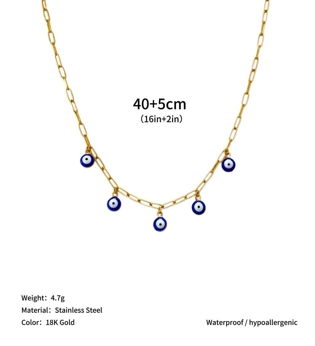 Wholesale Titanium Steel Pearl Multi Pendant Necklace Fashion Jewelry Accessory Women Gift
