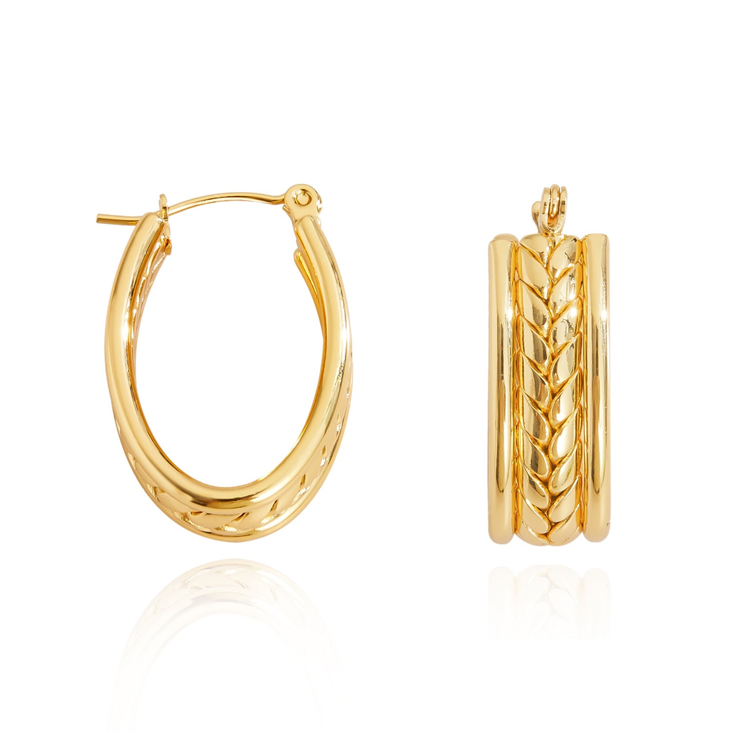 Wholesale Love Earrings Stainless Steel Multi-Layer Earrings