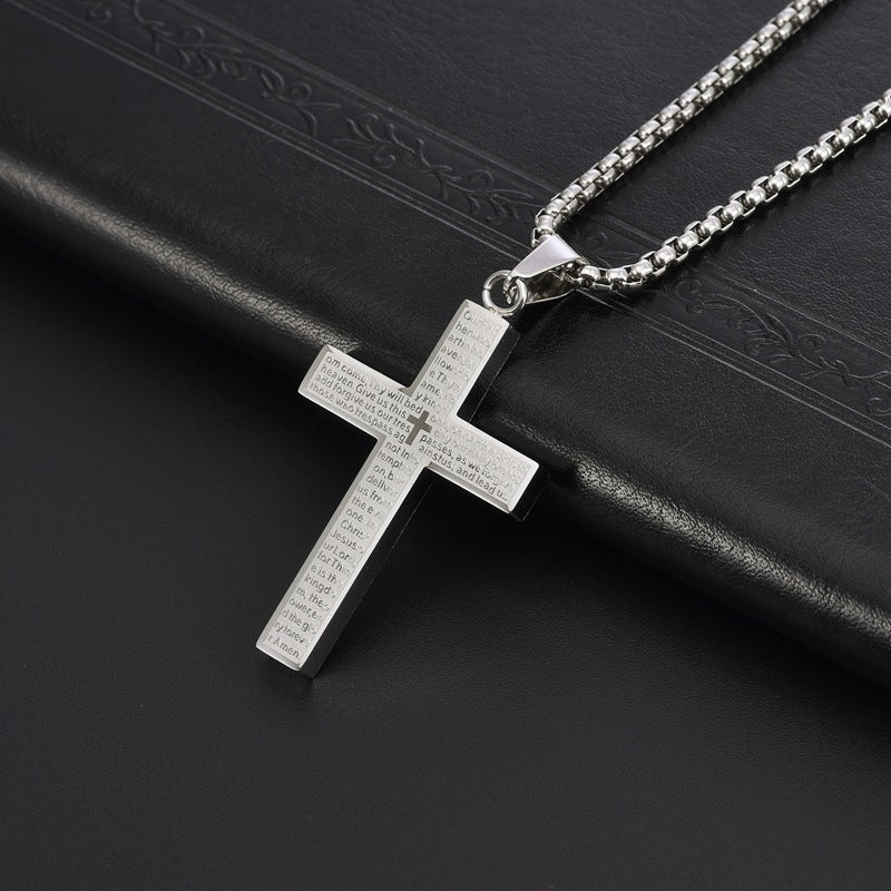 Wholesale cross pendant Titanium Steel Necklace
