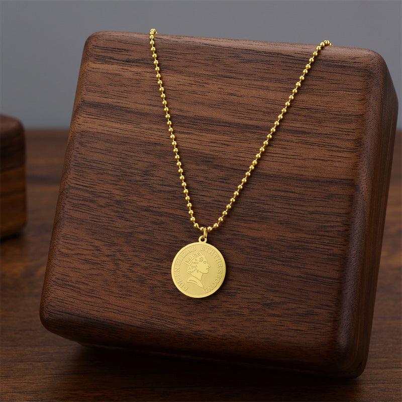 Wholesale Light Luxury Titanium Steel Necklace ACC-NE-Quanx007