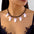 Wholesale Halloween Series Necklaced Creative Ghost Face White Background Printed Necklaces