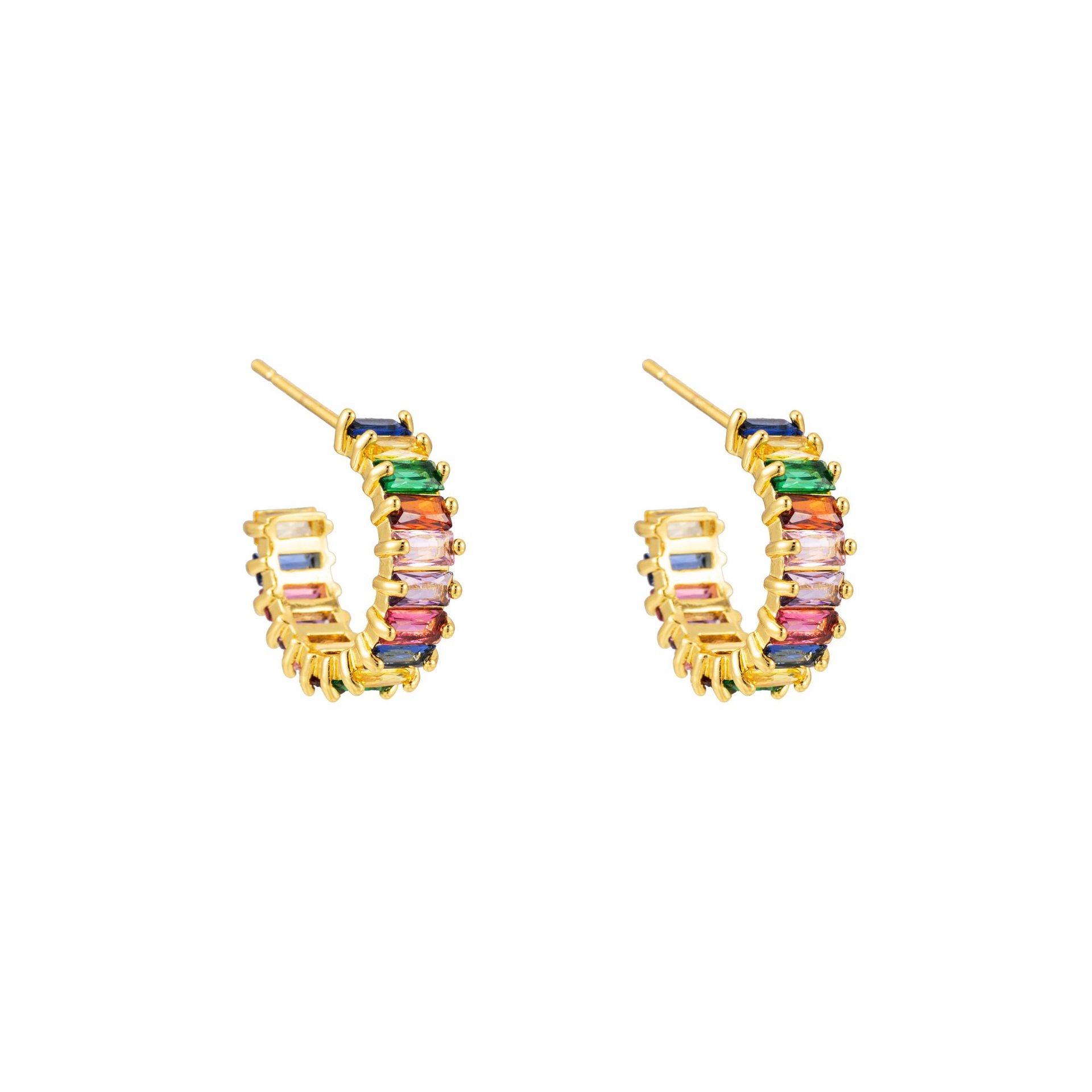 Wholesale Colored zircon earrings