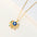 Wholesale  Bohemian Hollow Color Zircon Devil's Eye Necklace