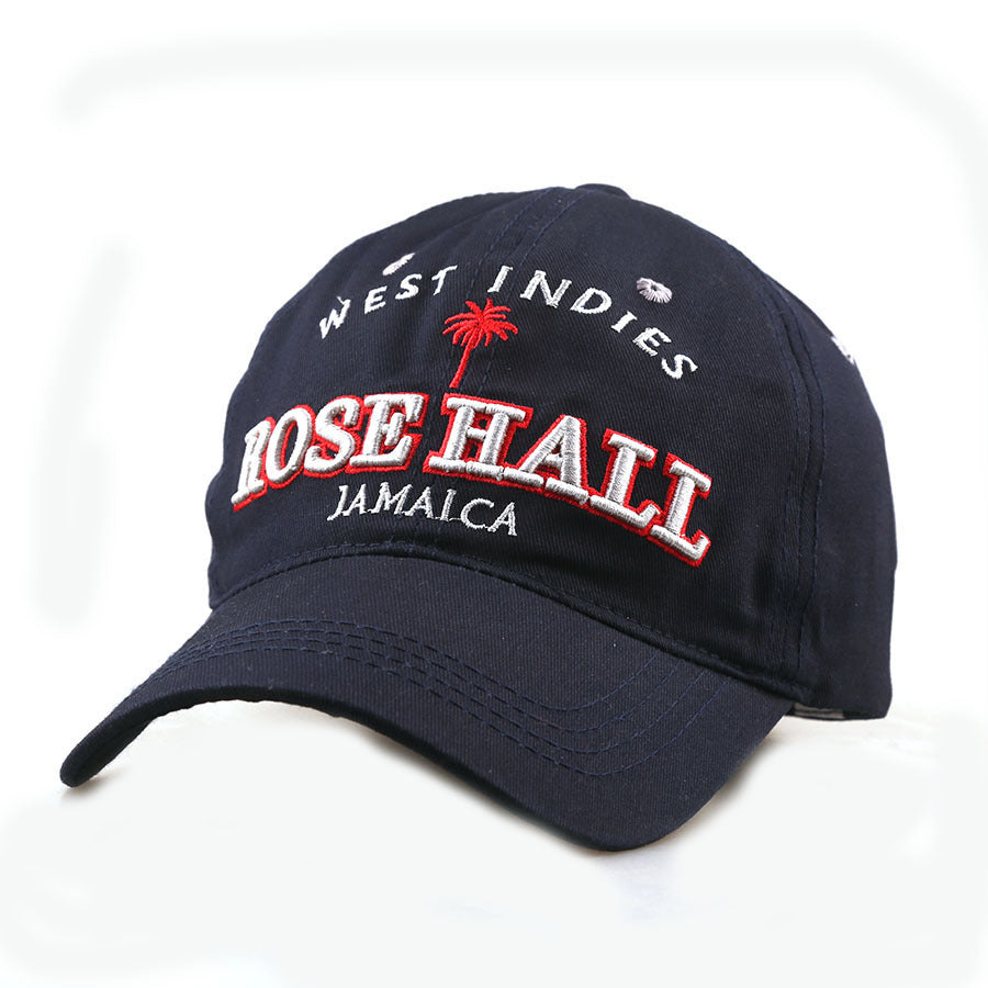 Wholesale Embroidered Letter Baseball Cap Women' s Solid Black Sun Protection Outdoor Sports Casual