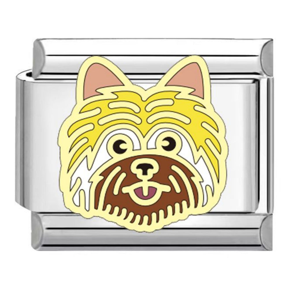 Wholesale Dog Pattern Italian Charms Bracelet Original Design Titanium Steel DIY Jewelry Accessory Gift
