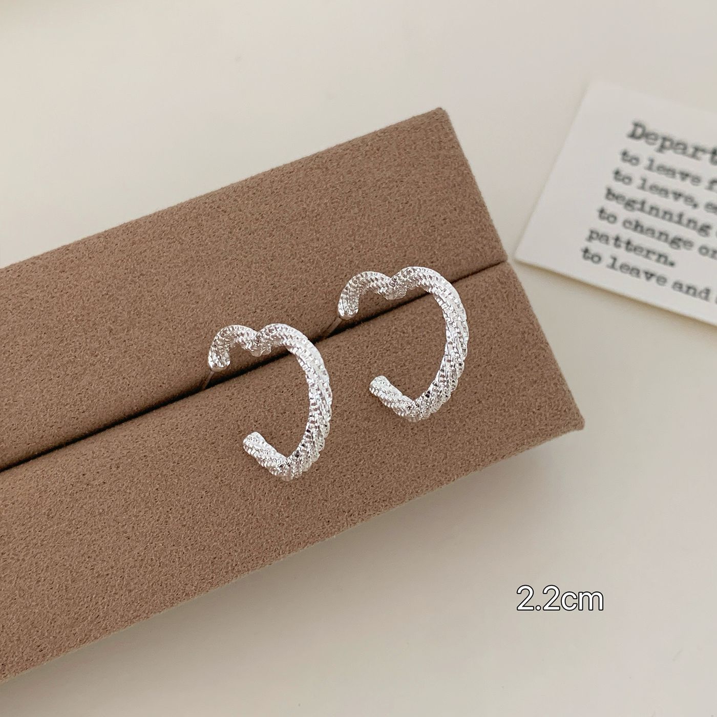 Wholesale Large earrings  suitable silver needle earrings large circle plain earrings