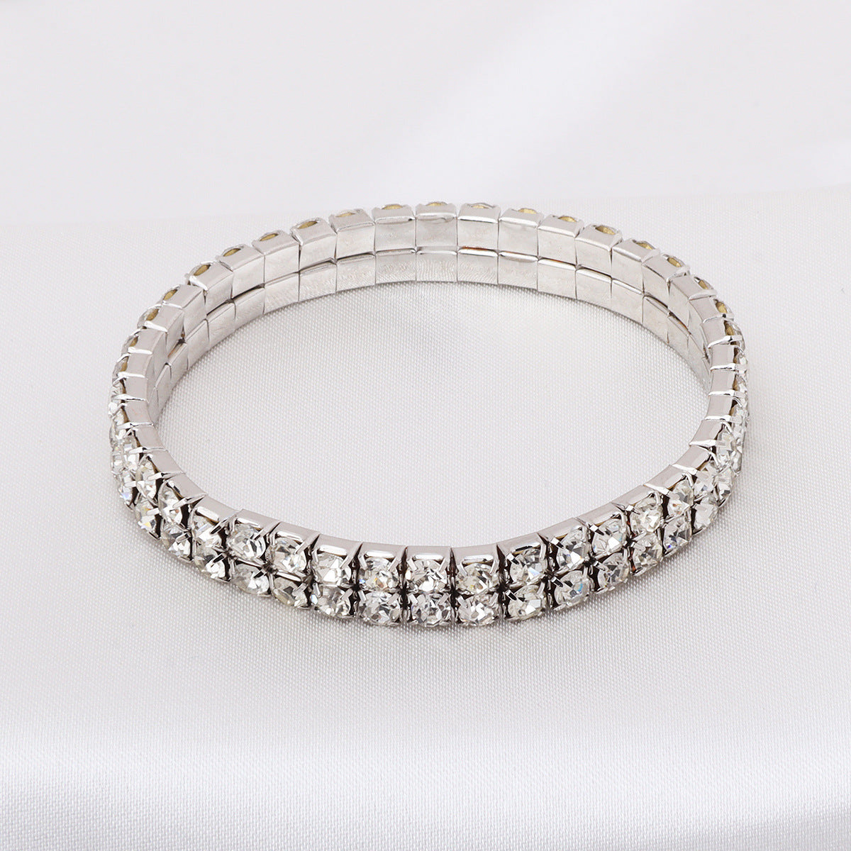 Wholesale light luxury diamond geometric necklace ring earring 4-piece set  jewelry set