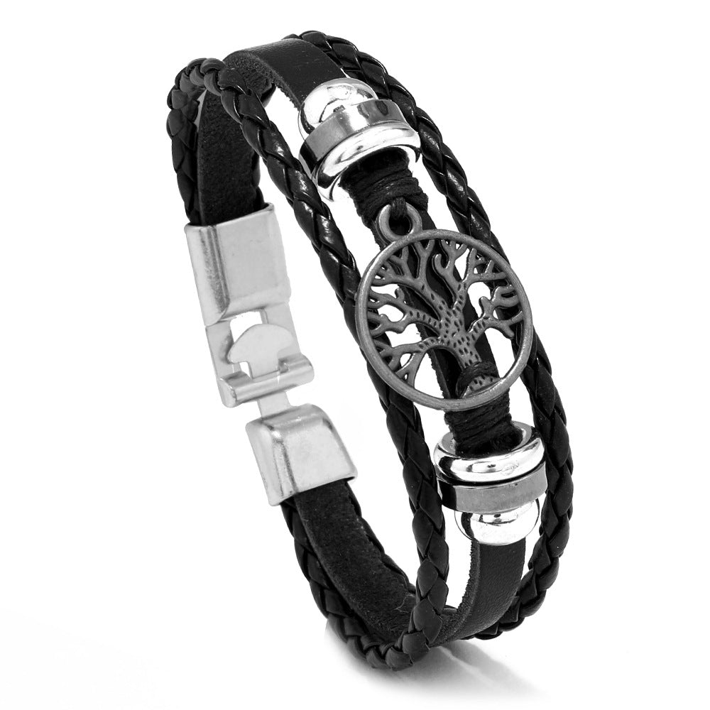 Wholesale Vintage Leather Bracelet Buckle Bracelet ACC-BT-Saih009
