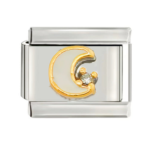 Wholesale Italian Charm Starter Bracelets DIY square Single Section Creative Stainless Steel Composable Bracelet