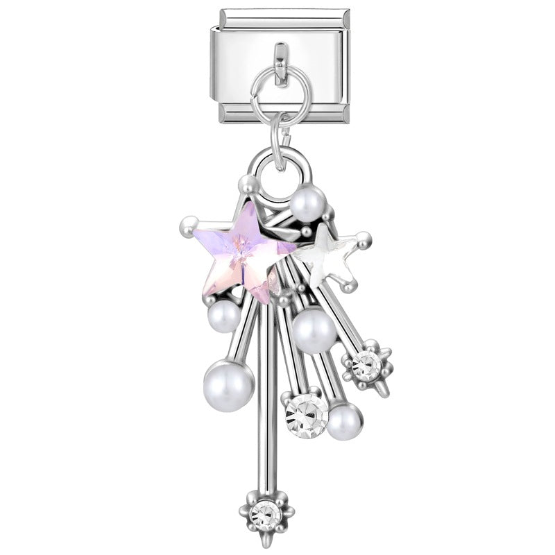 Wholesale  Italian Charm Bracelet 9mm DIY Creative Exquisite  Stainless Steel Composable Bracelet