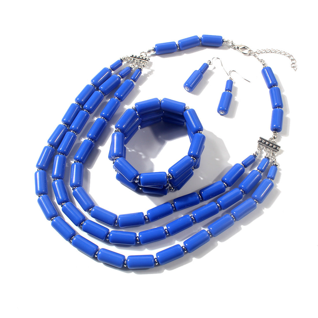 Wholesale Beaded Three-piece Multi-layer Necklace Set Bead Necklaces ACC-NE-Tengc001