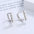 Wholesale S925 Sterling Silver Balance Beam Bead Earrings