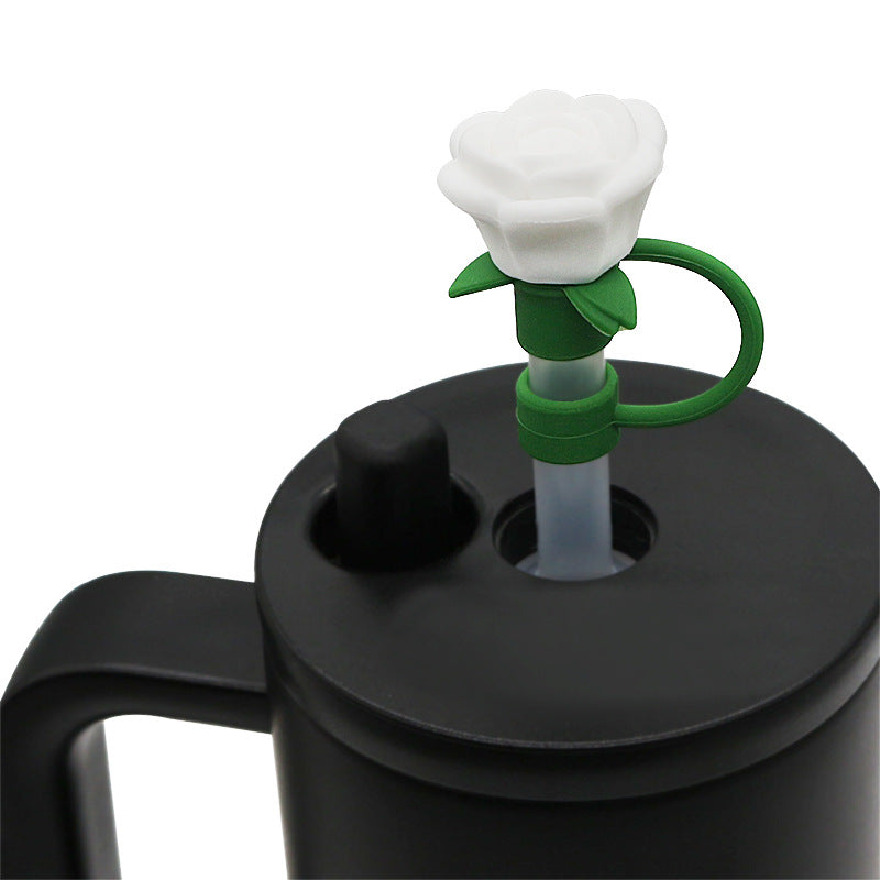 Wholesale Silicone Straw Cap 10Mm Decorative For Cup Trendy DIY Accessory Straw Tube Cap