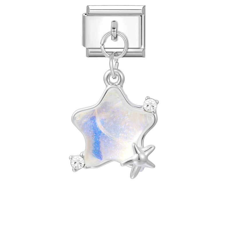 Wholesale Italian modular multifunctional DIY steel pendant bracelet