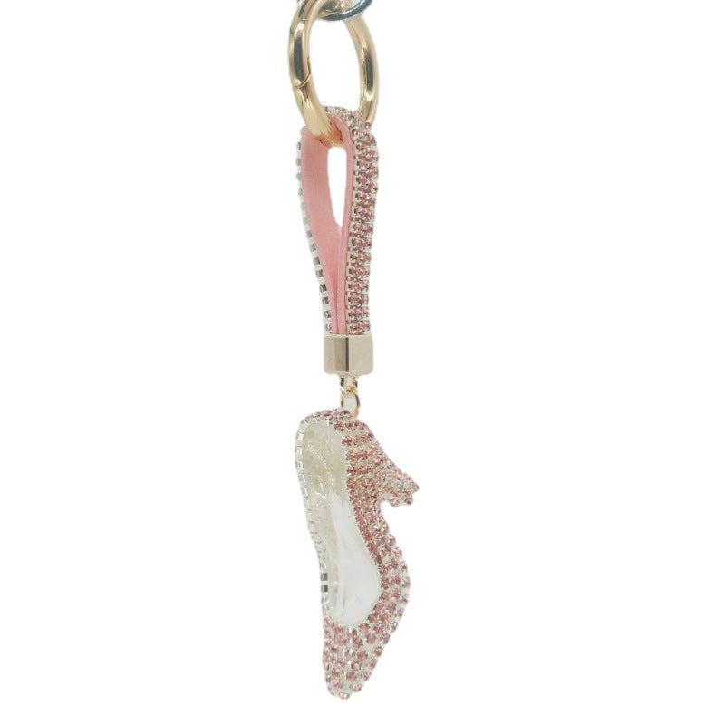 Wholesale Crystal High Heels Alloy Keychain Lanyard Keychain ACC-KC-ShuoT022