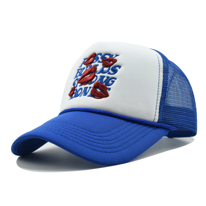 Wholesale  Letter Embroidered Cap Sunscreen Trucker Cap Baseball Cap