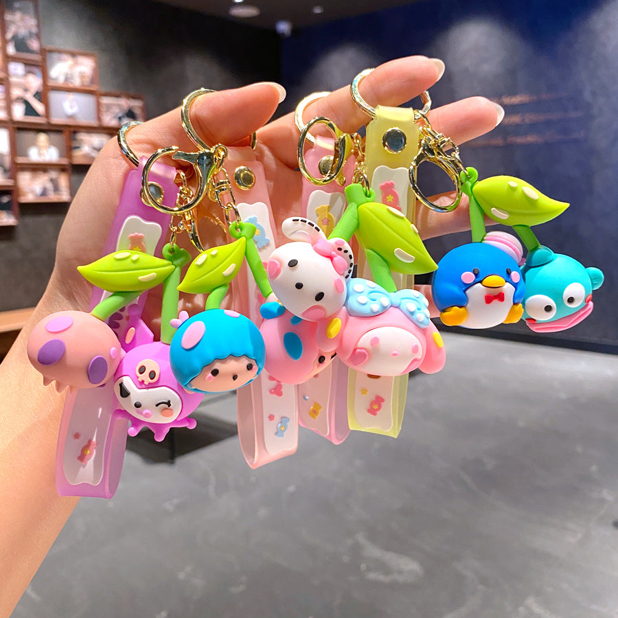 Wholesale Cartoon PVC Soft Glue Cute Keychain ACCVIP-KC-GongZ028