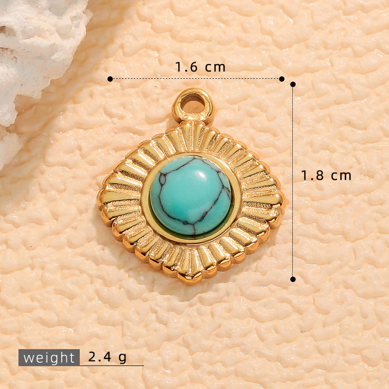 Wholesale Bohemian Natural Stone Necklace Pendant