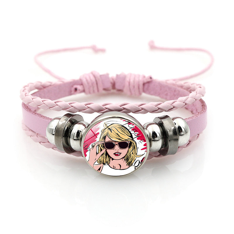 Wholesale Music Star Jewelry Pink Bracelet ACC-BT-JiaYun005