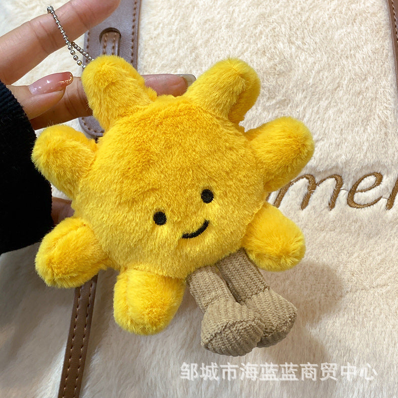 Wholesale Cute Smiley Sunflower Pendant Keychain