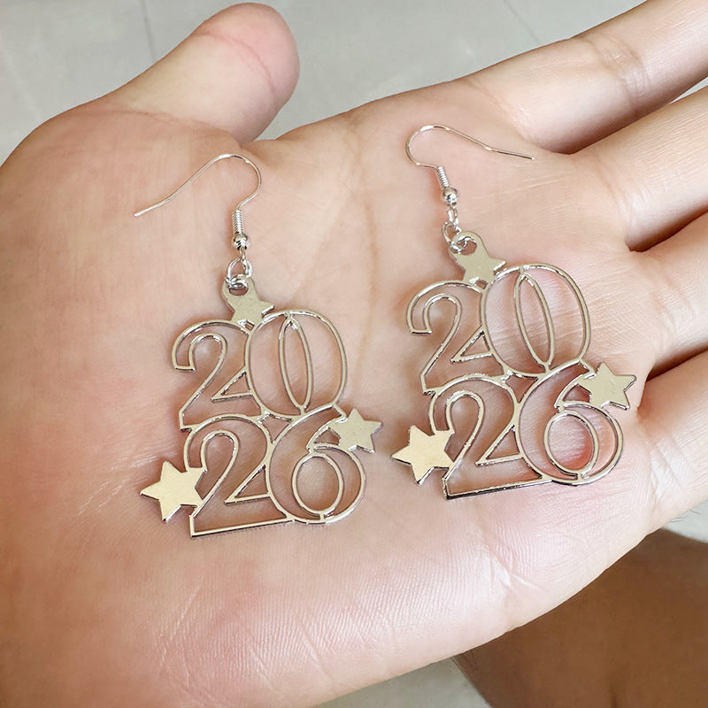 Wholesale Fashion Star Alloy Earrings