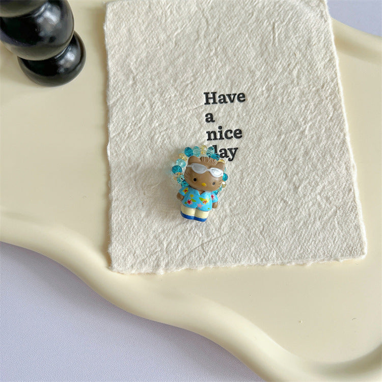Wholesale  Beaded Cat Ring