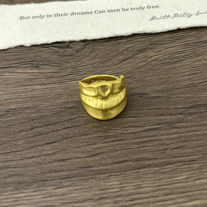 Wholesale  Retro Unique Personality Five-feature Series Eye Nose Lip Ring