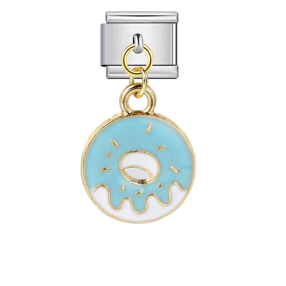 Wholesale Italian Charm Bracelet 9mm DIY Food series   Creative Stainless Steel Composable Bracelet