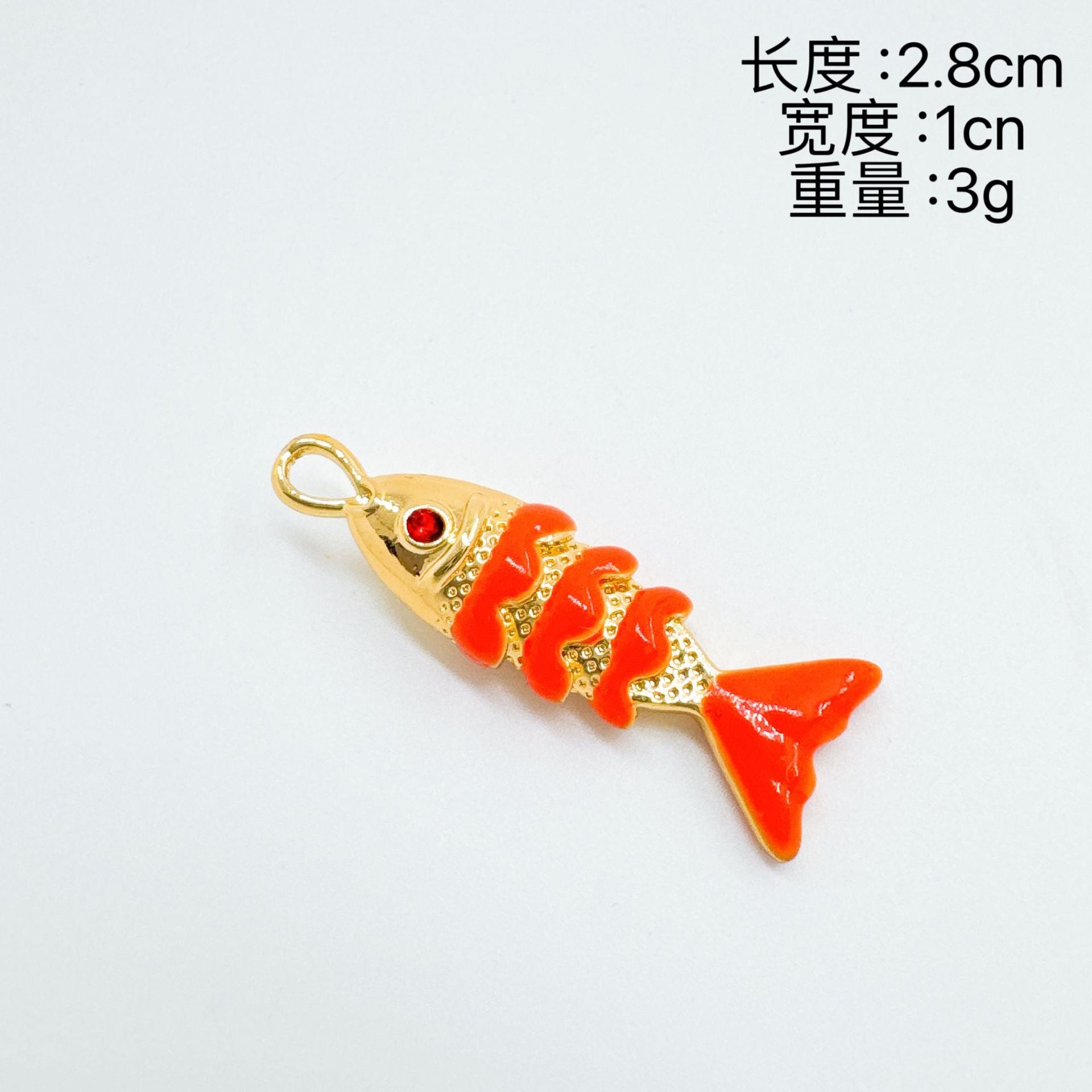 Wholesale Copper Electroplated Fish Pendant Necklace,  Oil-Drip Colorful Design,  Fashion Accessory for Women