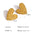 Wholesale heart earrings  titanium steel does not fade metal love earrings