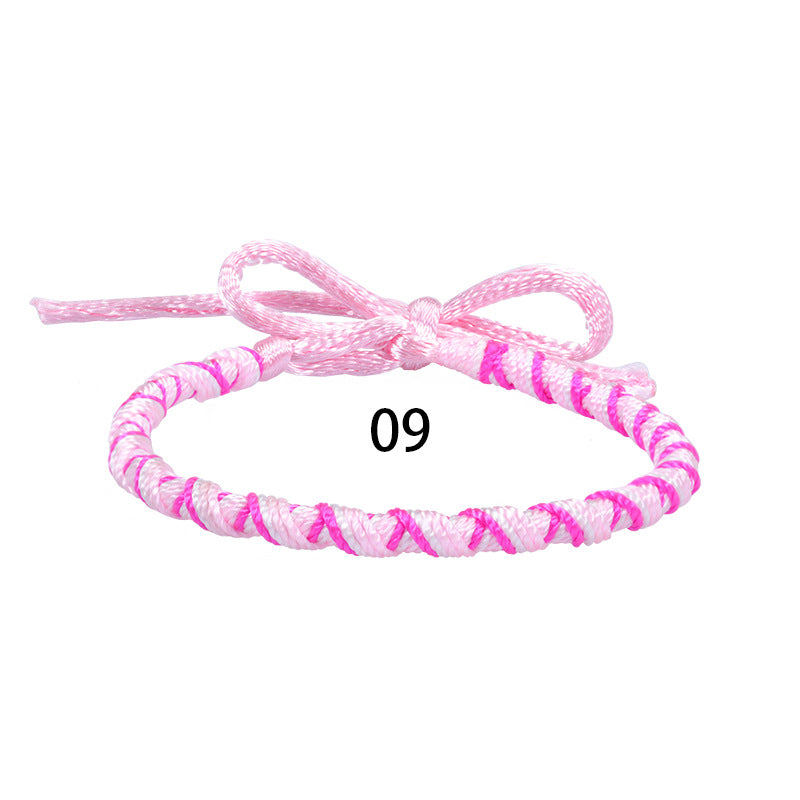 Wholesale Bohemian Style Colorful Hand-woven Rope Wear Bracelet